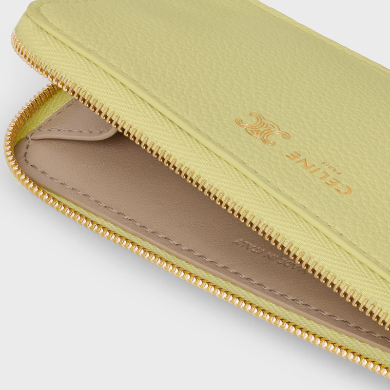 CELINE LONG ZIPPED CARD HOLDER IN SUPPLE GRAINED CALFSKIN outlook