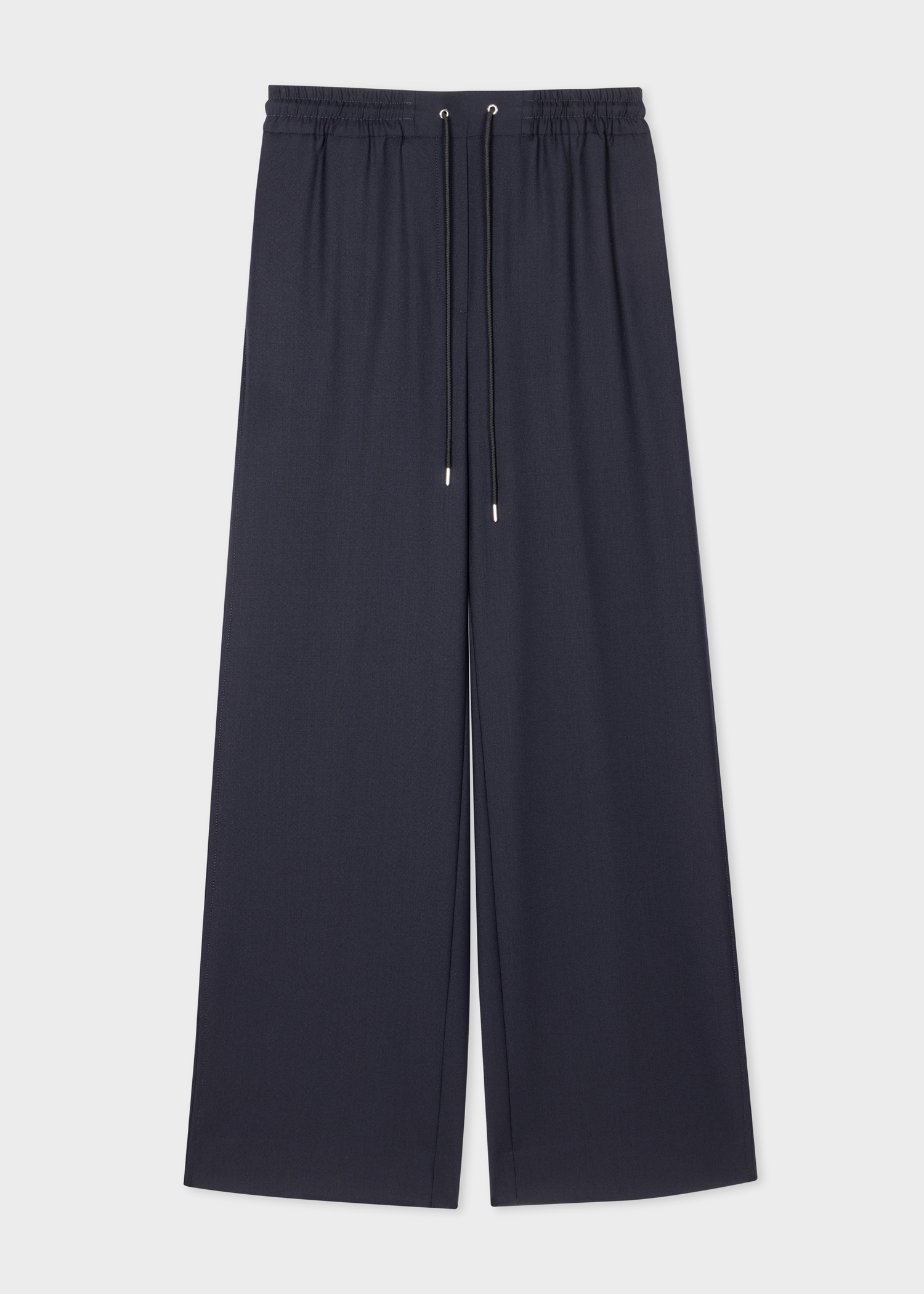 Women's A Suit To Travel In - Navy Drawstring Wide Leg Trousers - 1