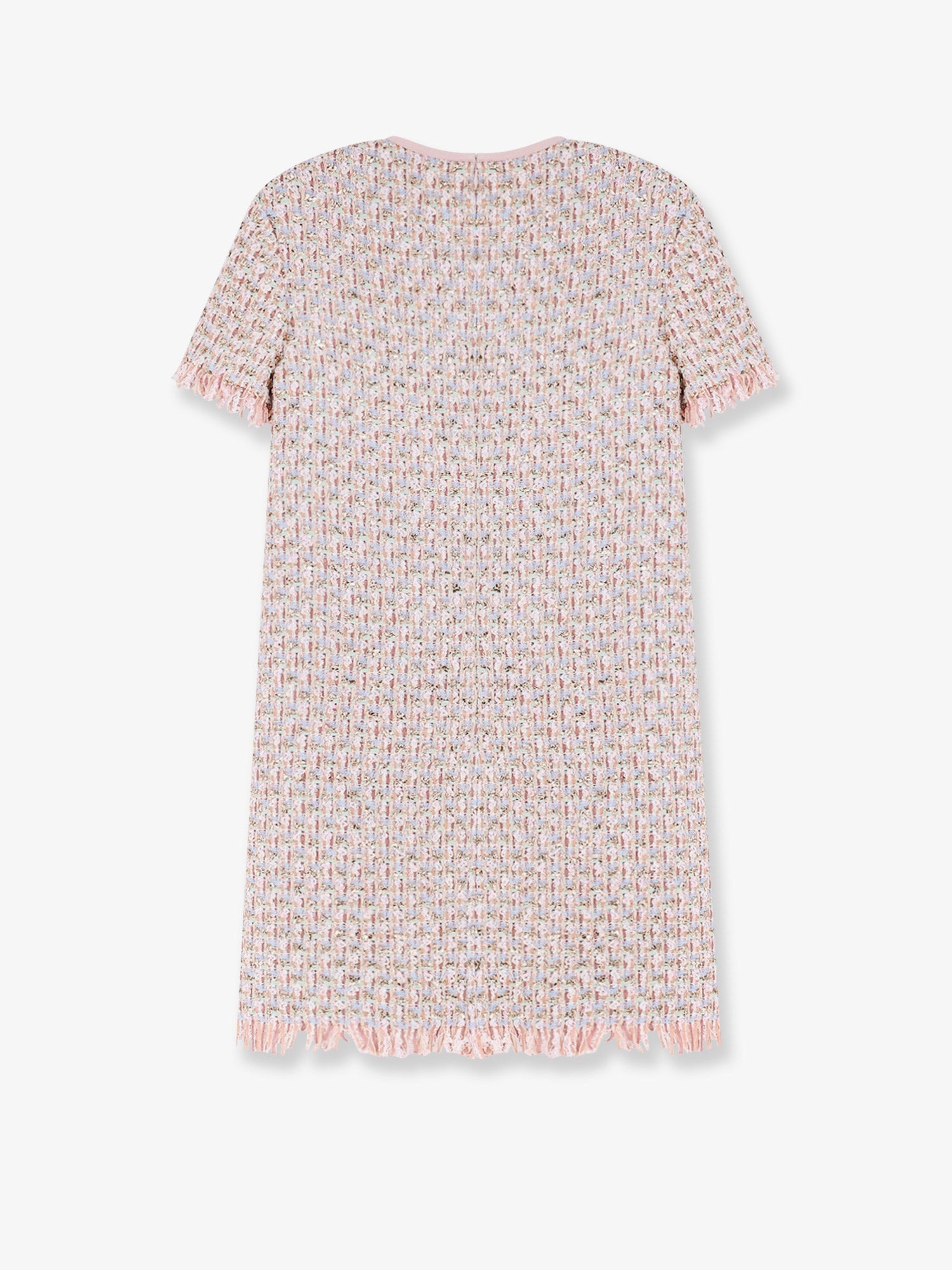 Valentino Embroidered Ribbon Tweed Dress - 2