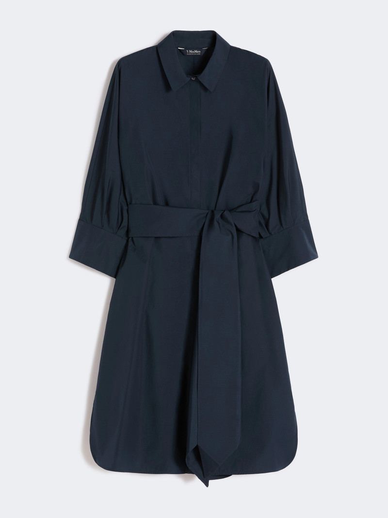 TABATA Cotton shirt dress - MIDNIGHTBLUE 1