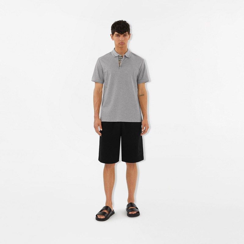 Burberry Monogram Motif Cotton Piqué Polo Shirt outlook