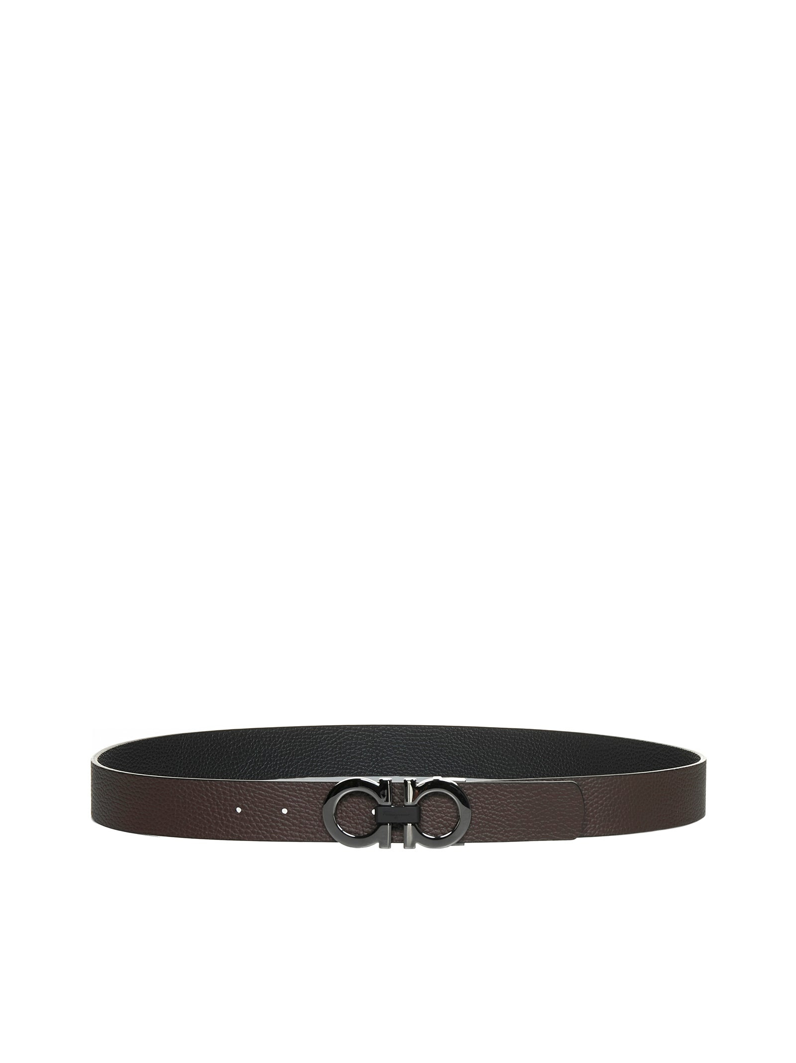 Gancini reversible leather belt - 3