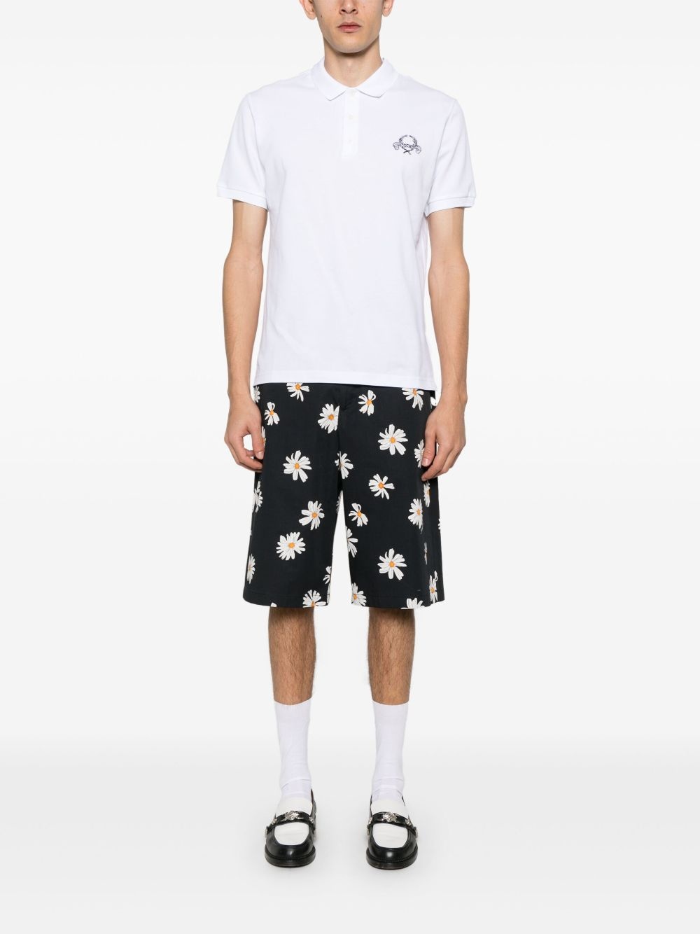 logo-embroidered polo shirt - 2