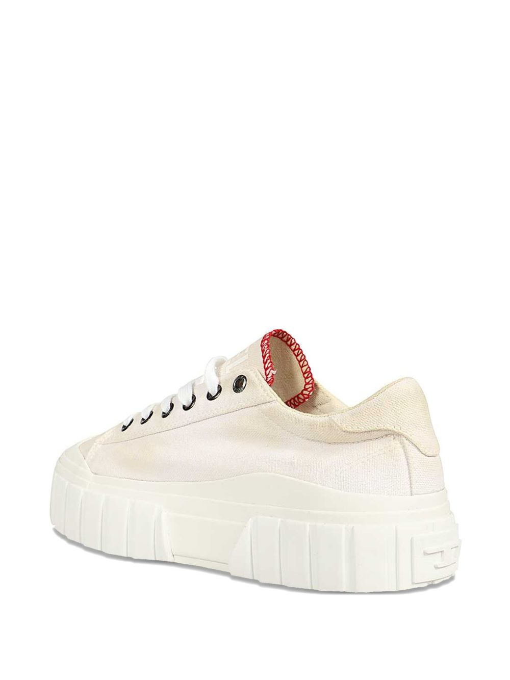 round-toe platform sneakers - 3