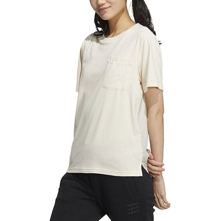 (WMNS) adidas Neo Util T-Shirts 'White' HM2035 - 2