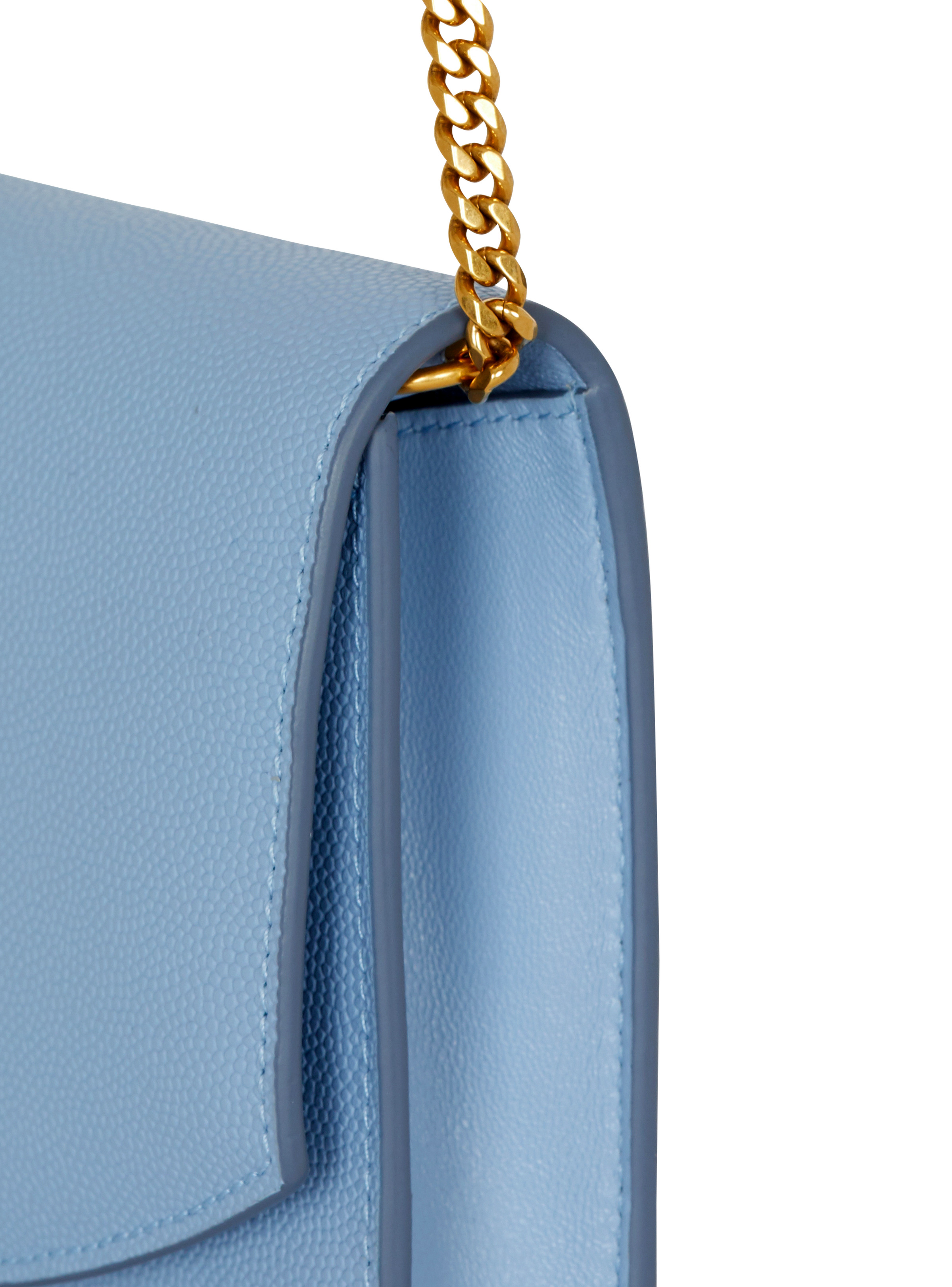 Emblème grained calfskin clutch - 5