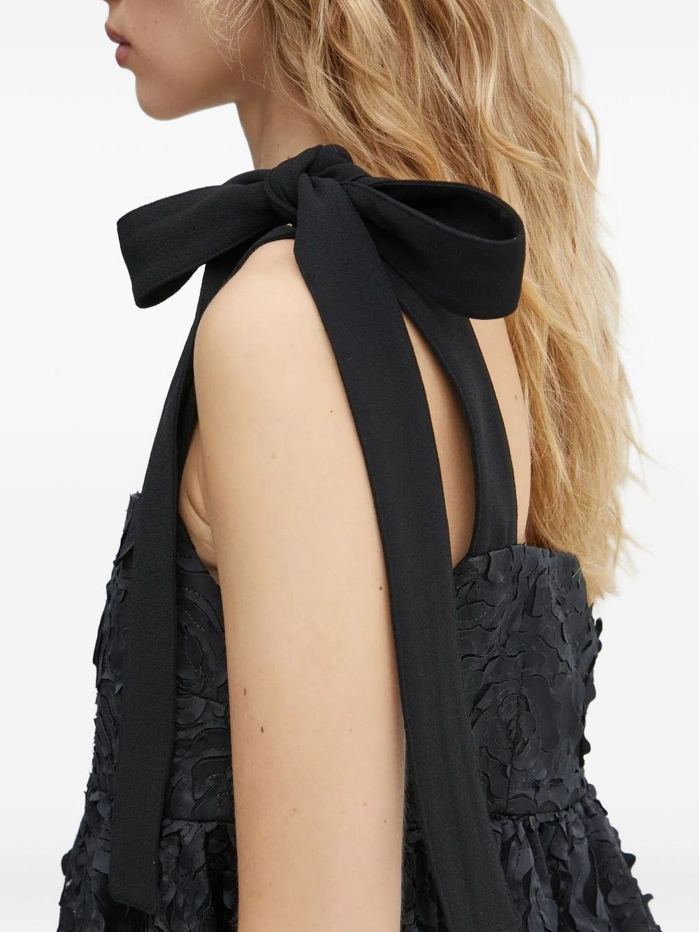floral-embellished bow-detail blouse - 4