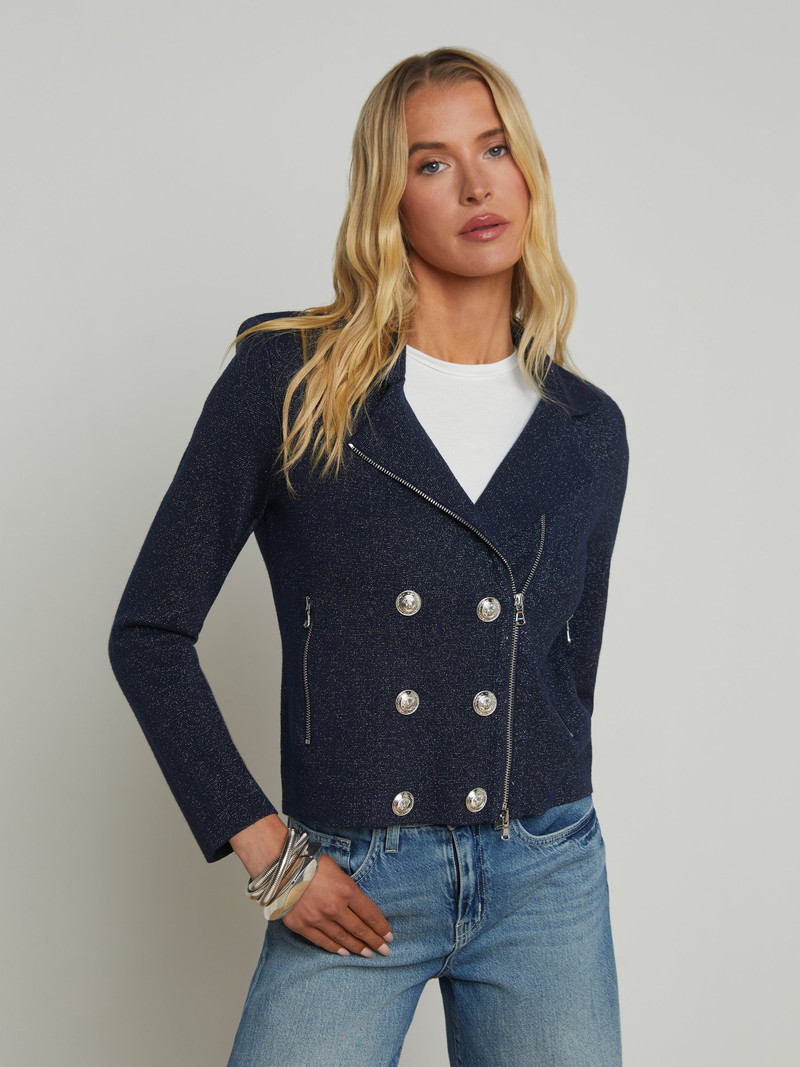 Chia Knit Biker Jacket 4