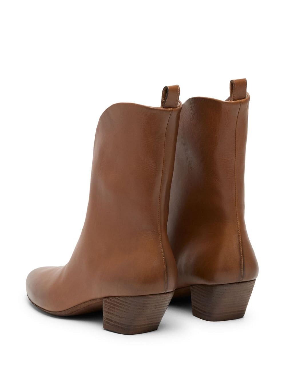 cut-out leather ankle boots - 3