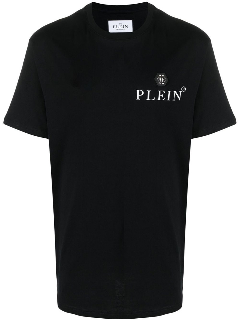 logo-plaque cotton T-shirt 1