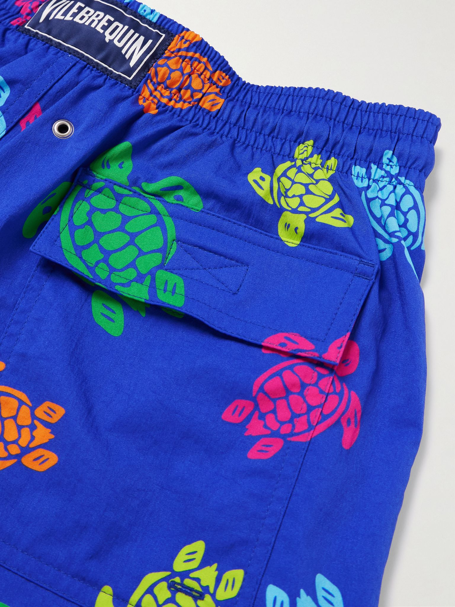 Moonrise Straight-Leg Mid-Length Printed Swim Shorts Blue - 4