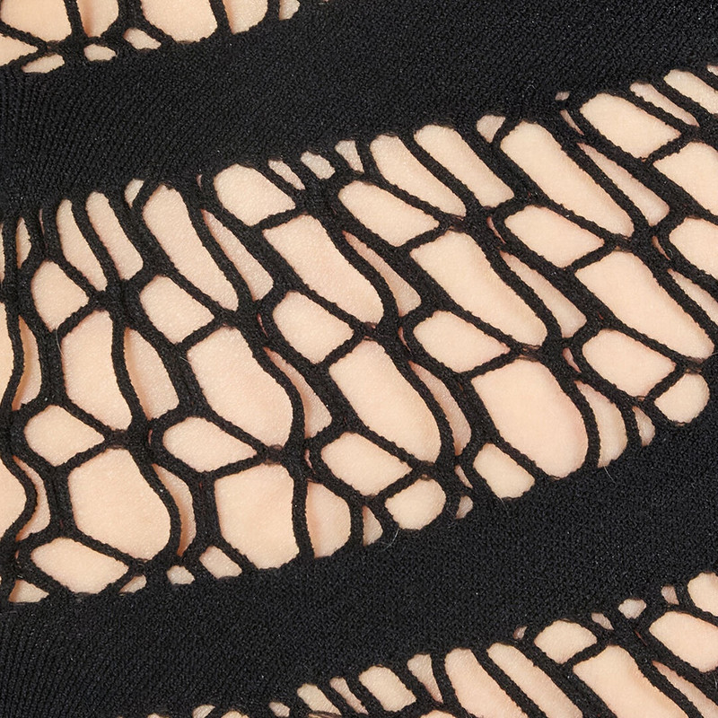 Midi Dress With Perforated Pattern 5