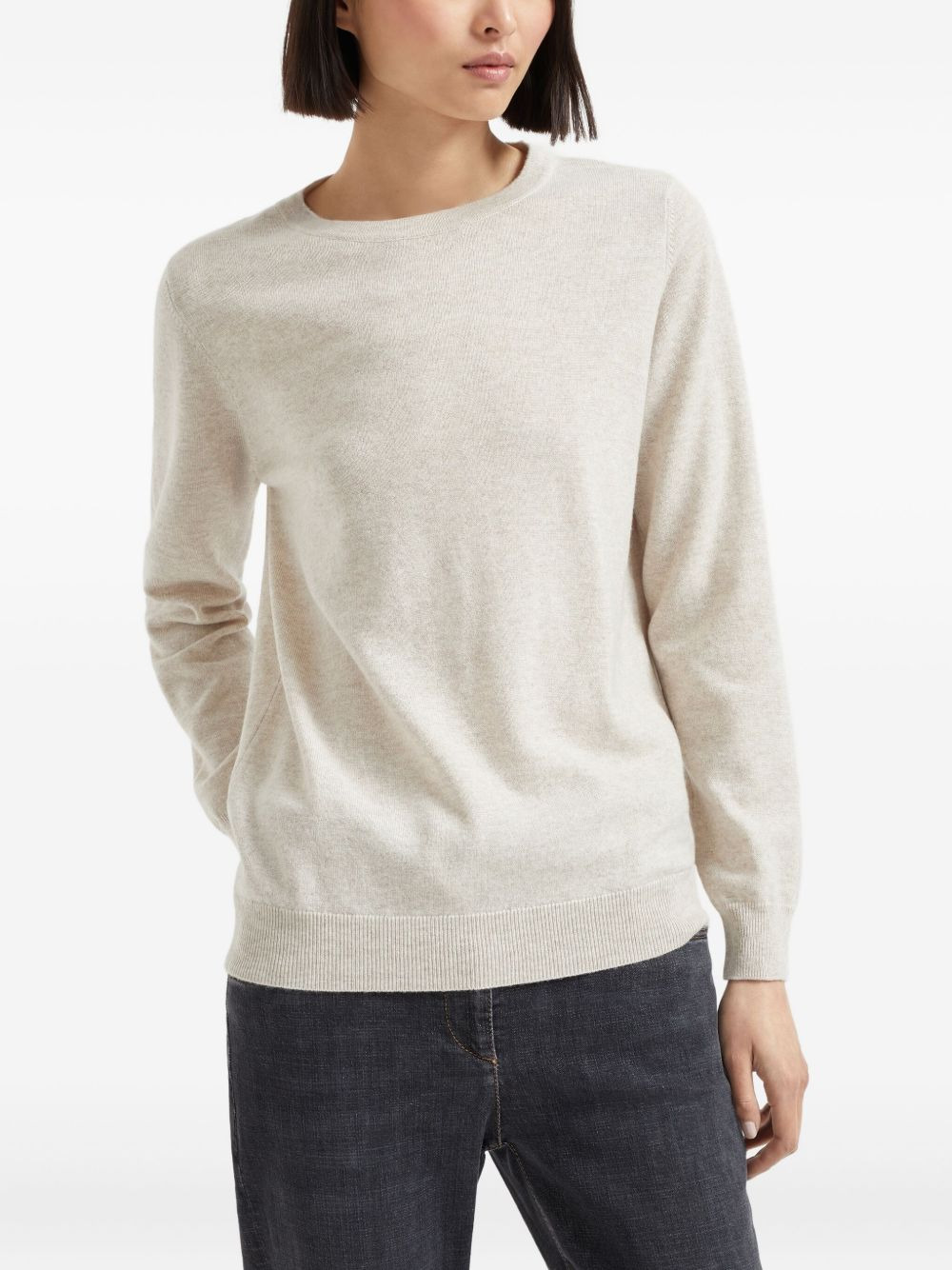 cashmere fitted jumper - 3
