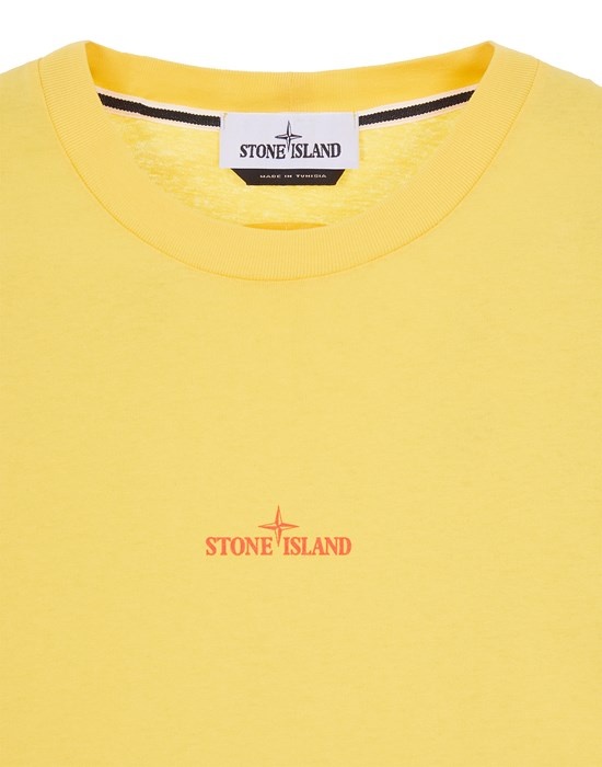 2NS94 30/1 COTTON JERSEY 'TRICROMIA THREE' PRINT_GARMENT DYED YELLOW - 3