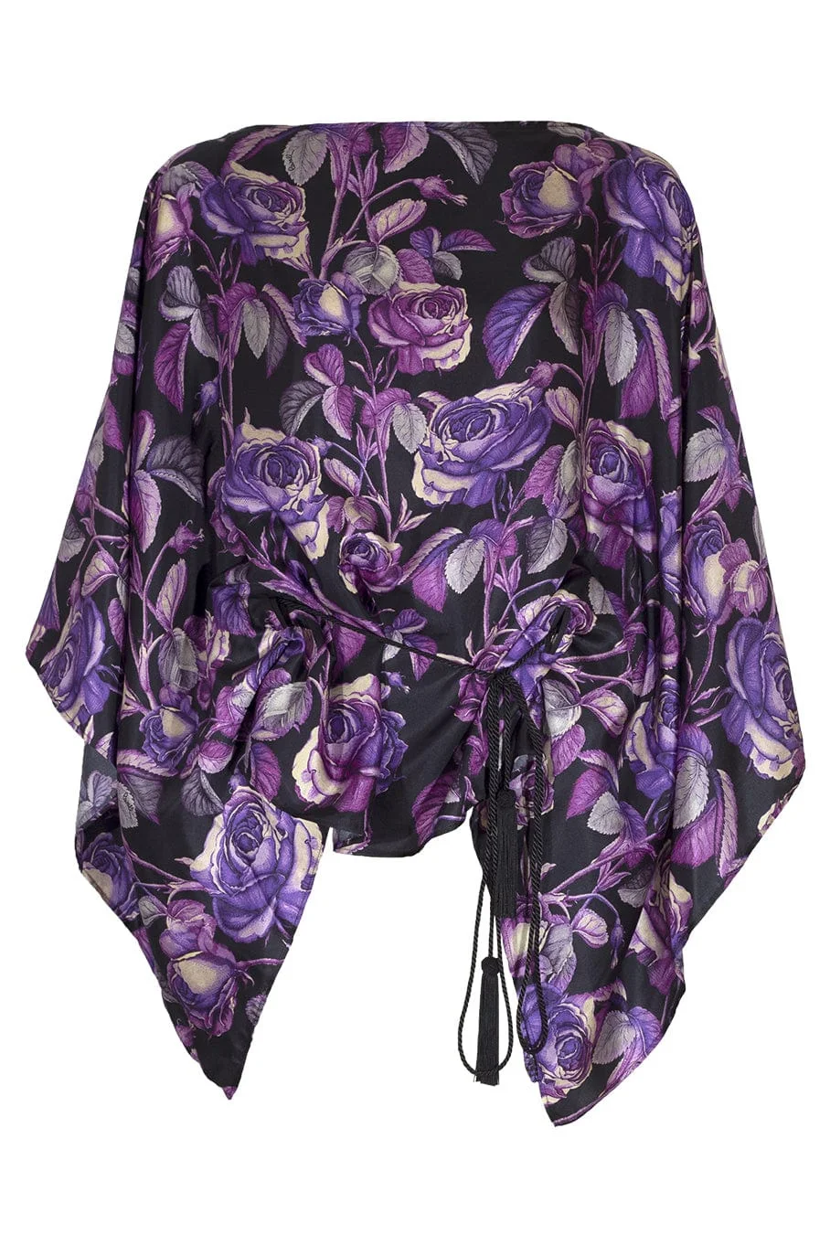 Poncho Blouse with Belt - 1