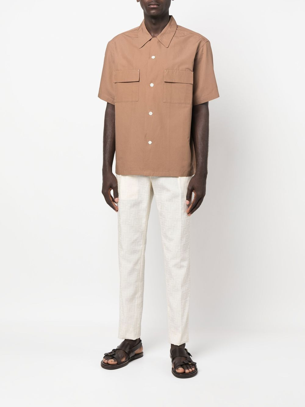 FF-motif tailored trousers - 2