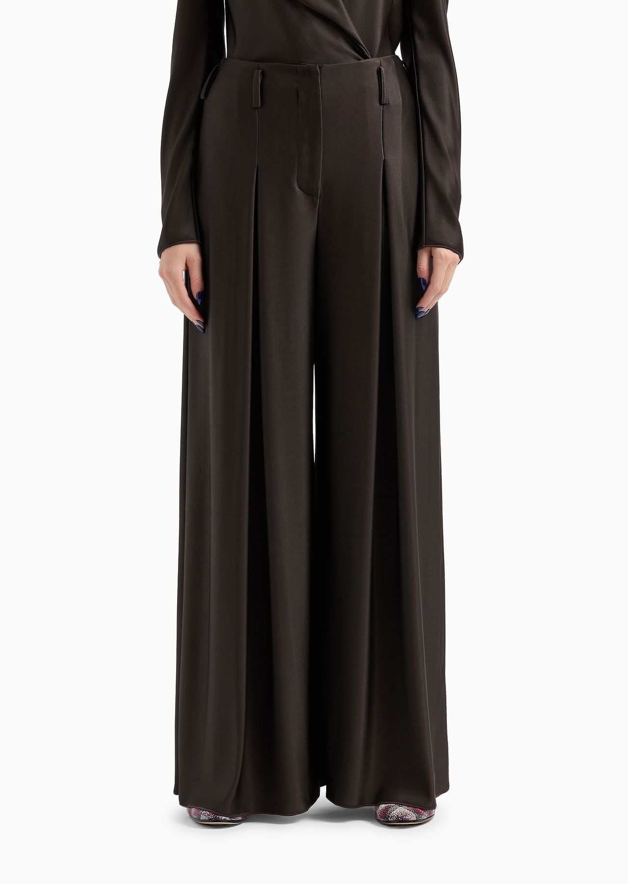 ASV wide trousers with pleats in double viscose jersey - 2