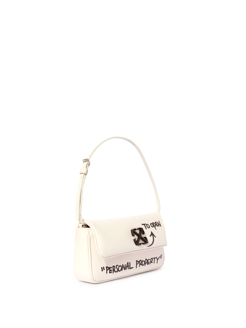 Off-White White Jitney 0.7 Quote Shoulder Bag outlook