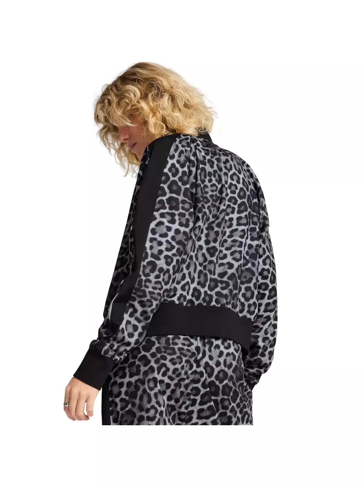 PUMA Women's T7 LEO LUX All-Over Print Short Track Jacket -Black - 2