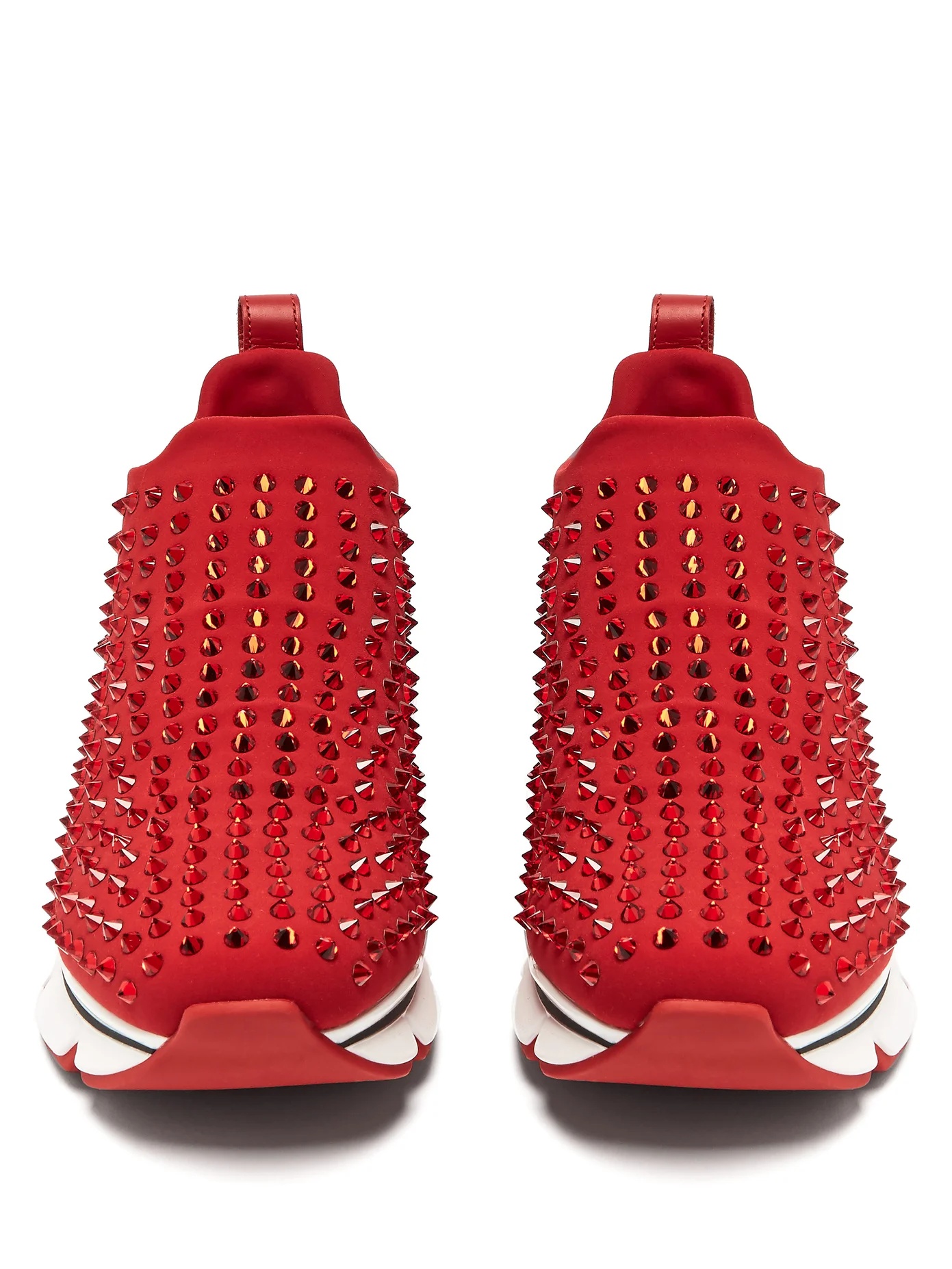 Spiky Sock crystal-studded neoprene trainers - 5