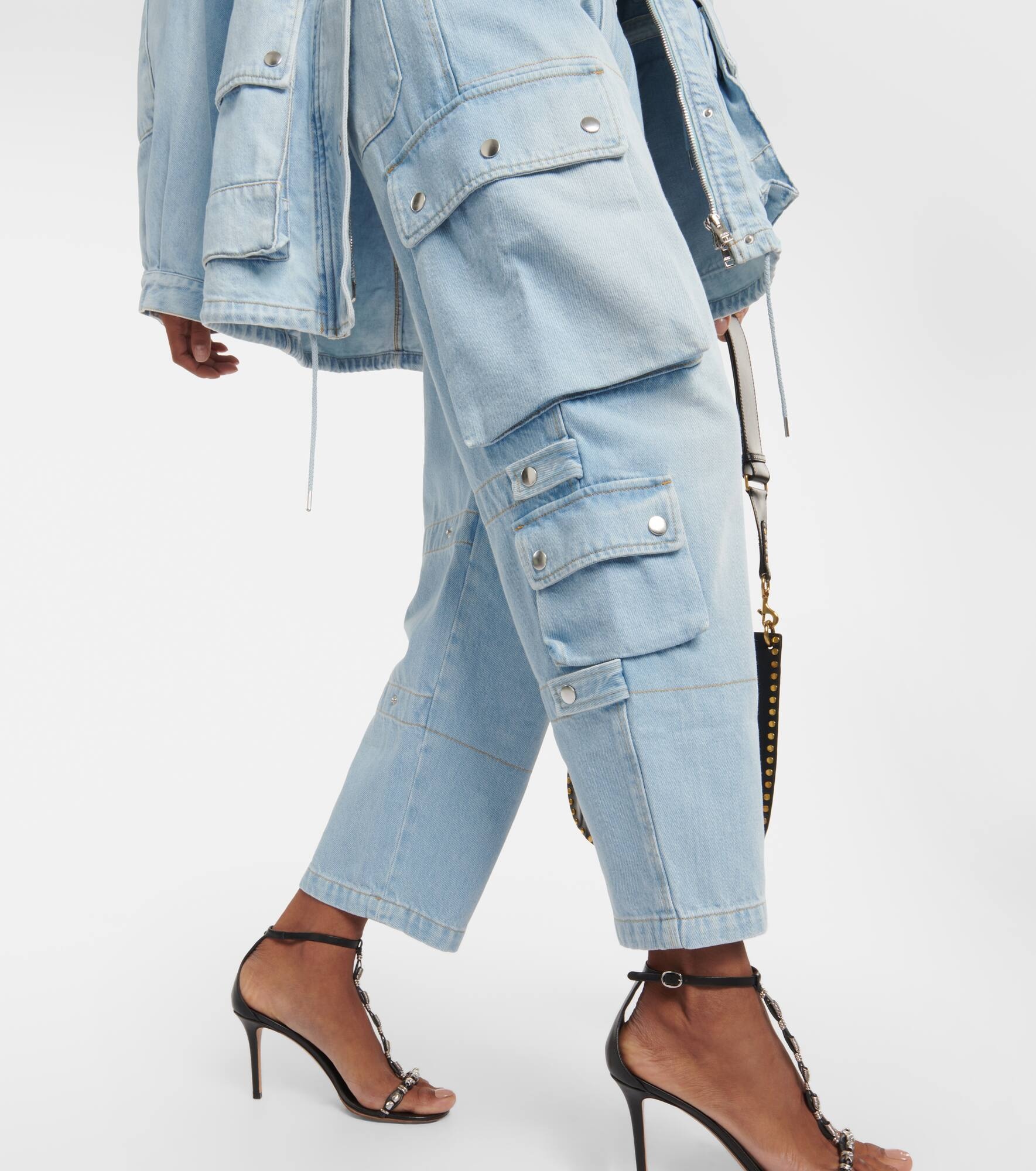 Elore denim cargo pants - 5