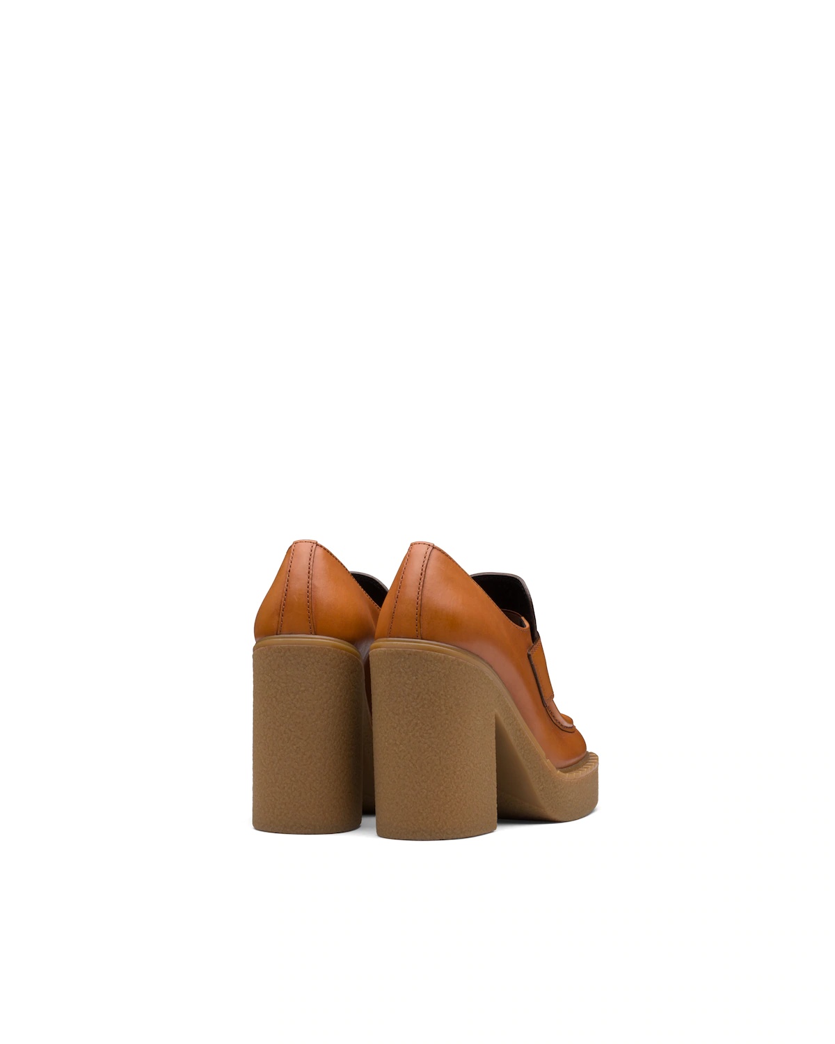 Brushed leather loafers - 4