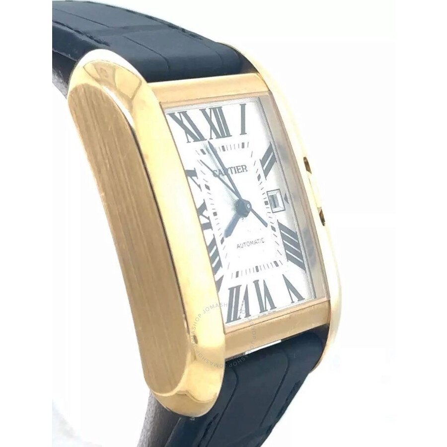 Pre-owned Cartier Tank Anglaise Large Silver Dial Men's Watch W5310032 - 3