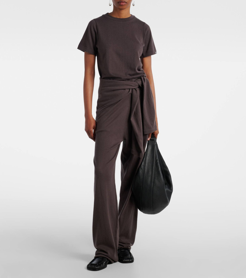 extreme cashmere N°353 Relax cotton and cashmere wide-leg pants outlook