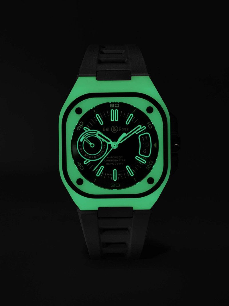 BR-X5 Limited Edition Automatic 41mm Titanium, Fibreglass and Rubber Watch, Ref. No. RX5R-LUM_TC/SRB - 1