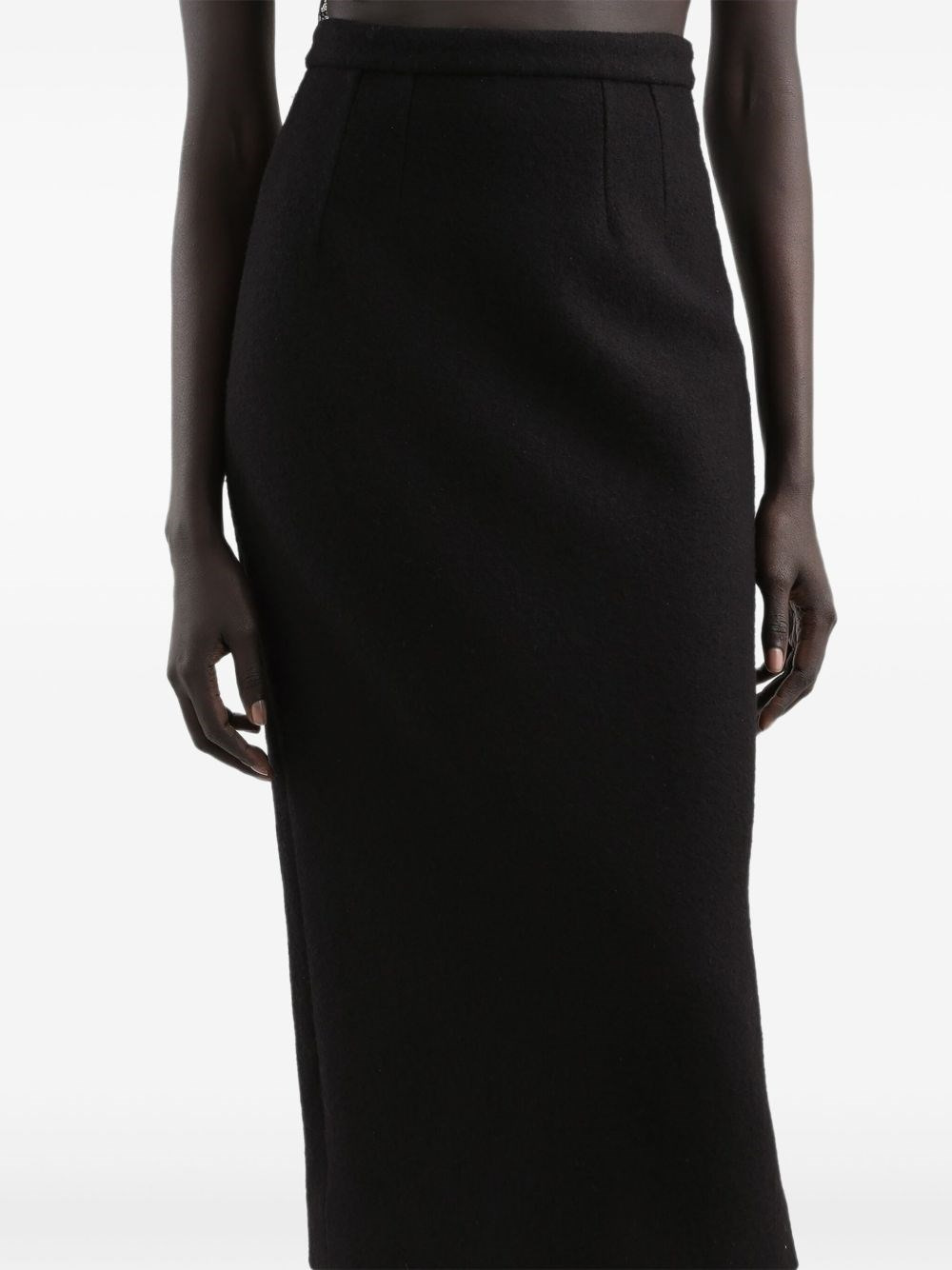 Wool pencil skirt - 4