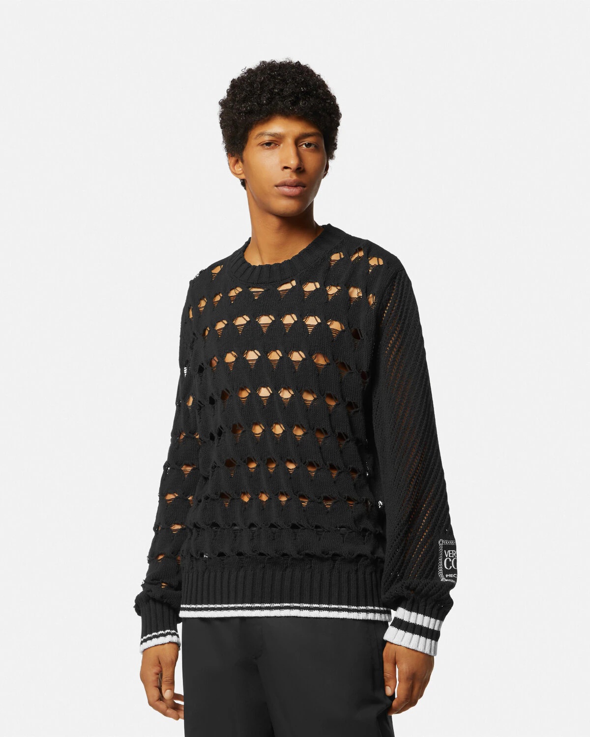 Cutout Cable-Knit Sweater - 4