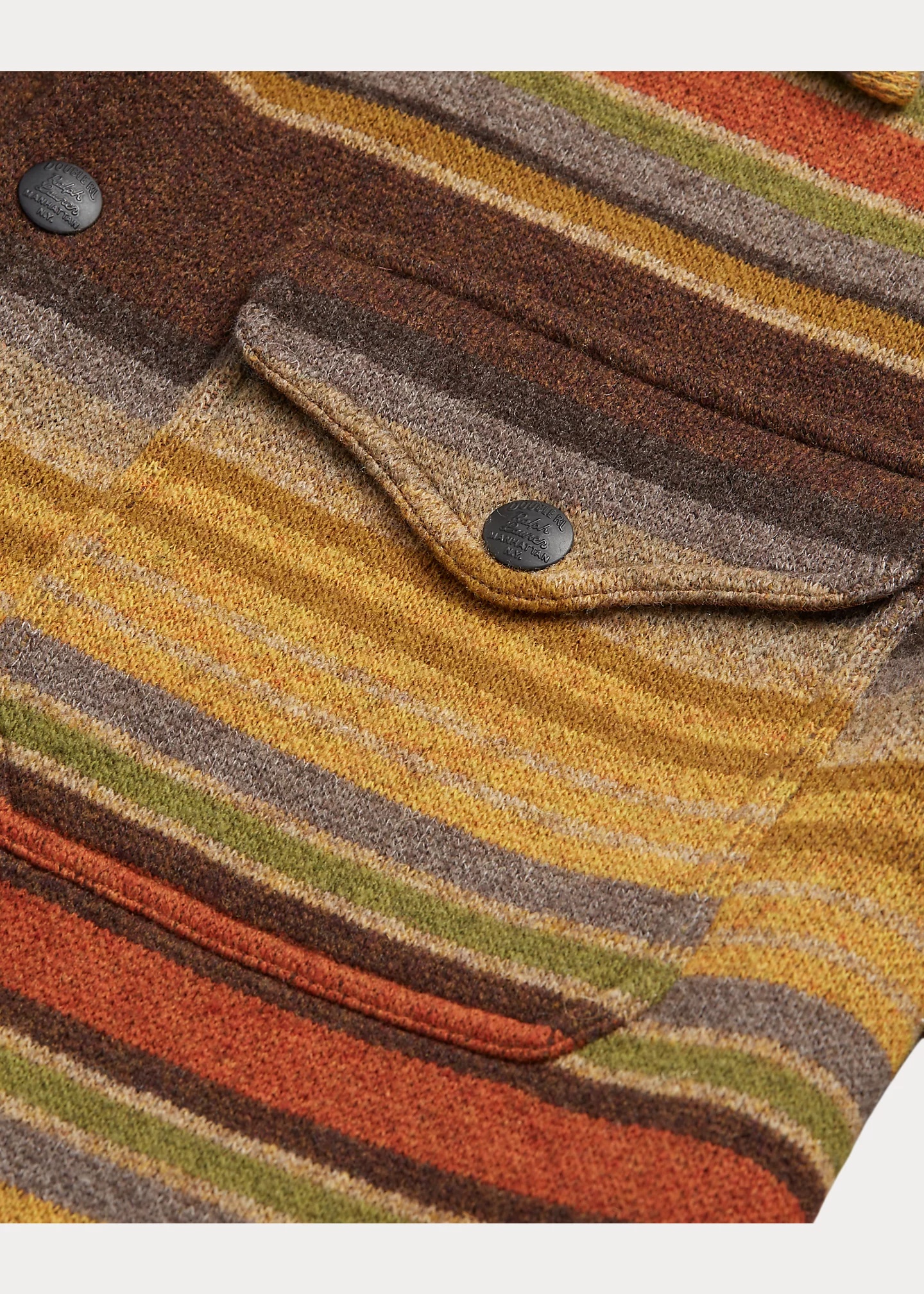 Striped Wool Workshirt Sweater - 5