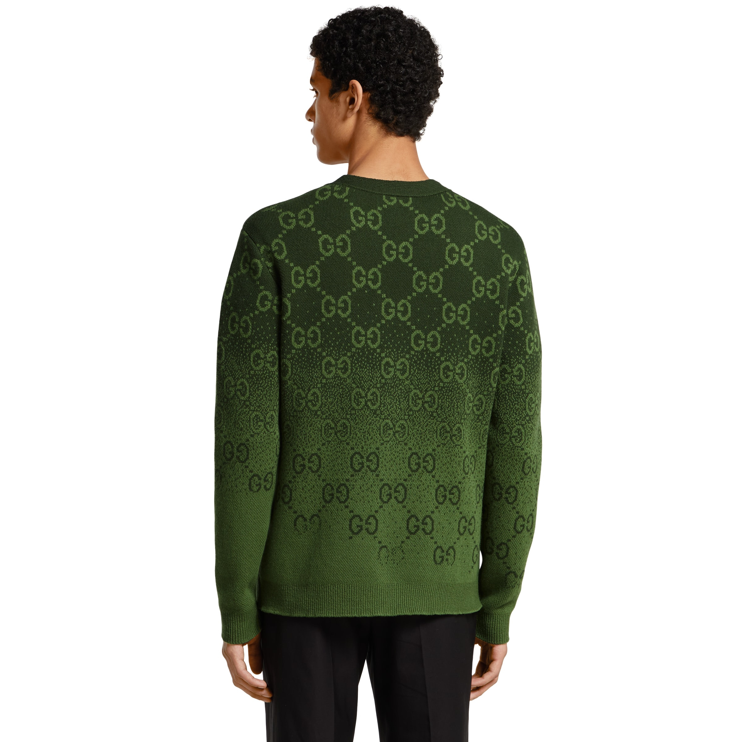 GG wool jacquard cardigan - 4