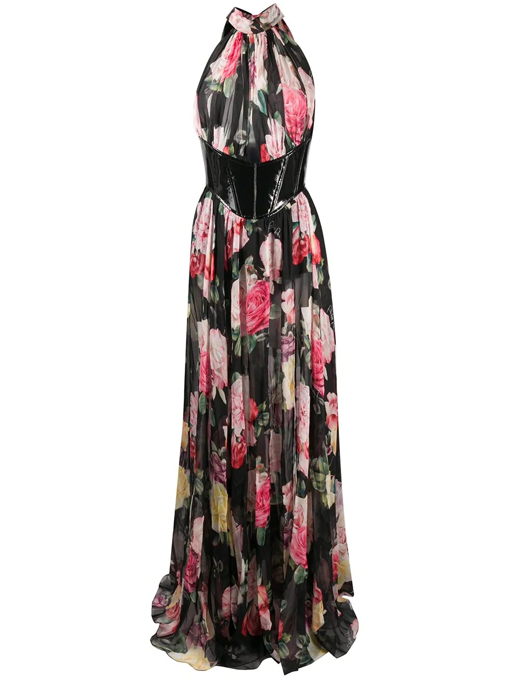 Vittoria floral print gown - 1