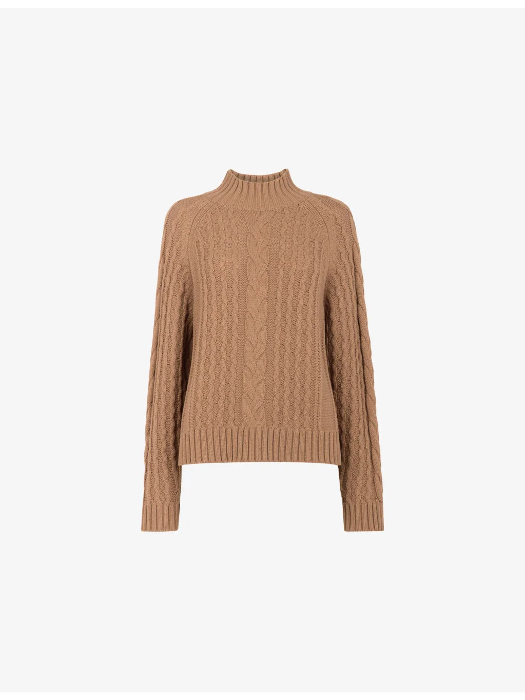 Cropped Cable-Knit Wool-Blend Jumper - 1