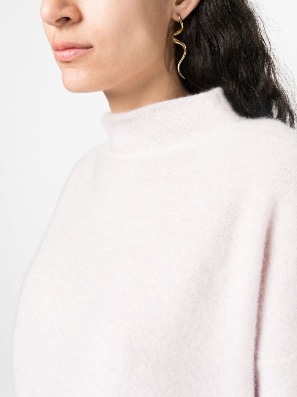 funnel-neck cashmere jumper - 6