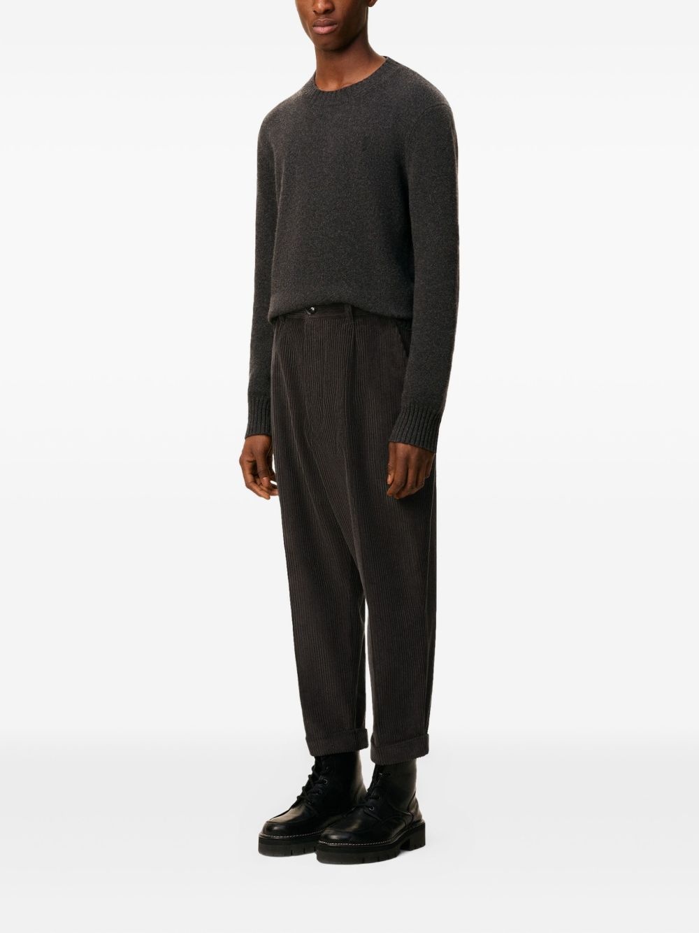 pleated cuffed trousers - 3