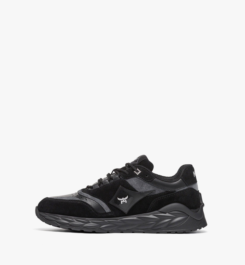 MCM Skywander Lo Sneakers in Calf Suede and Leather outlook