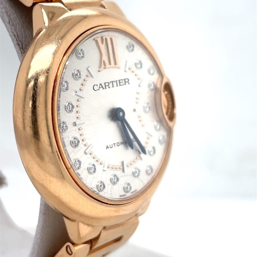 Pre-owned Cartier Ballon Bleu Automatic Silver Dial Ladies Watch WGBB0054 - 3