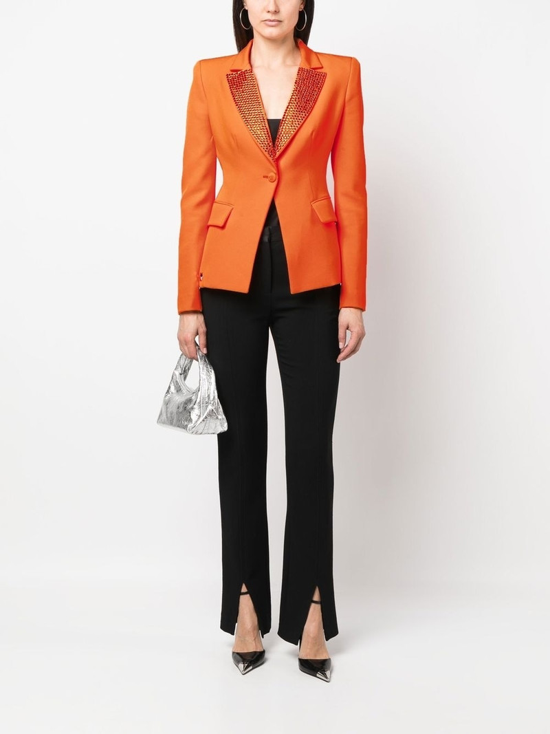 PHILIPP PLEIN fitted single-breasted blazer outlook