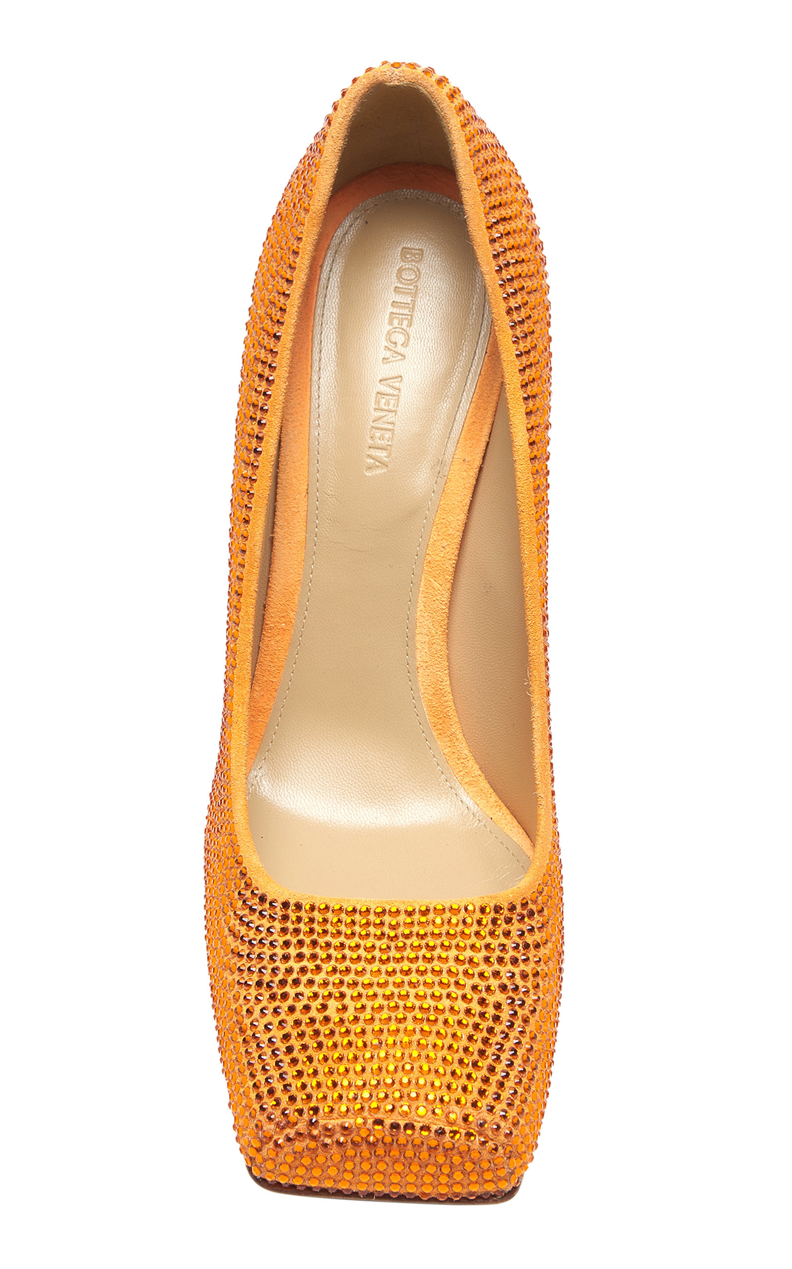 Courtney Sparkle Leather Pumps orange - 3