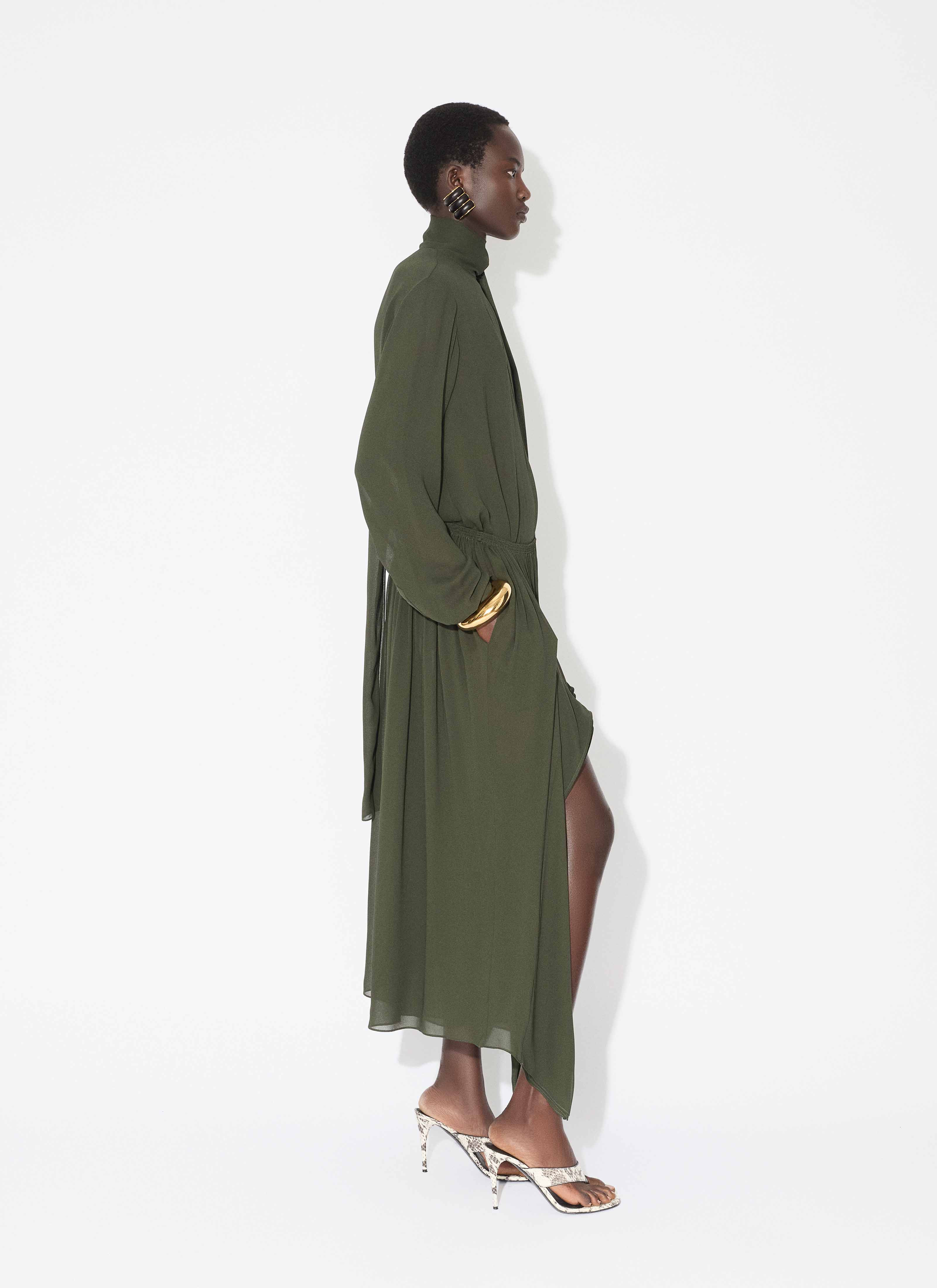 GEORGETTE RUFFLE PANTS - 5