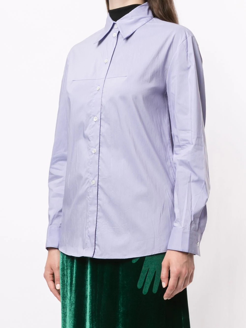 long sleeve button-up shirt - 3