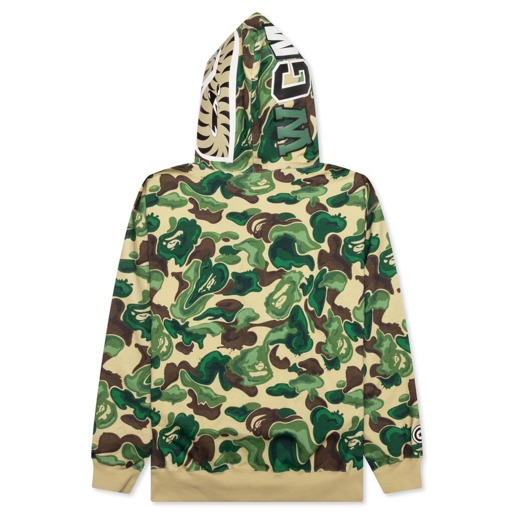 BAPE ART CAMO SHARK HOODIE - GREEN - 2
