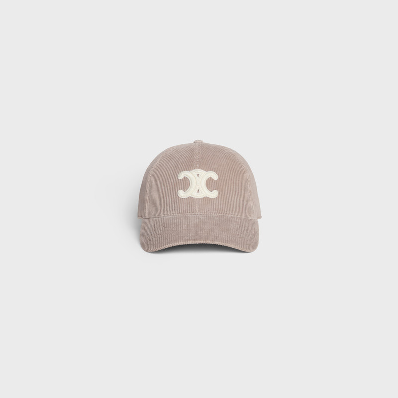 CELINE triomphe baseball cap in corduroy outlook
