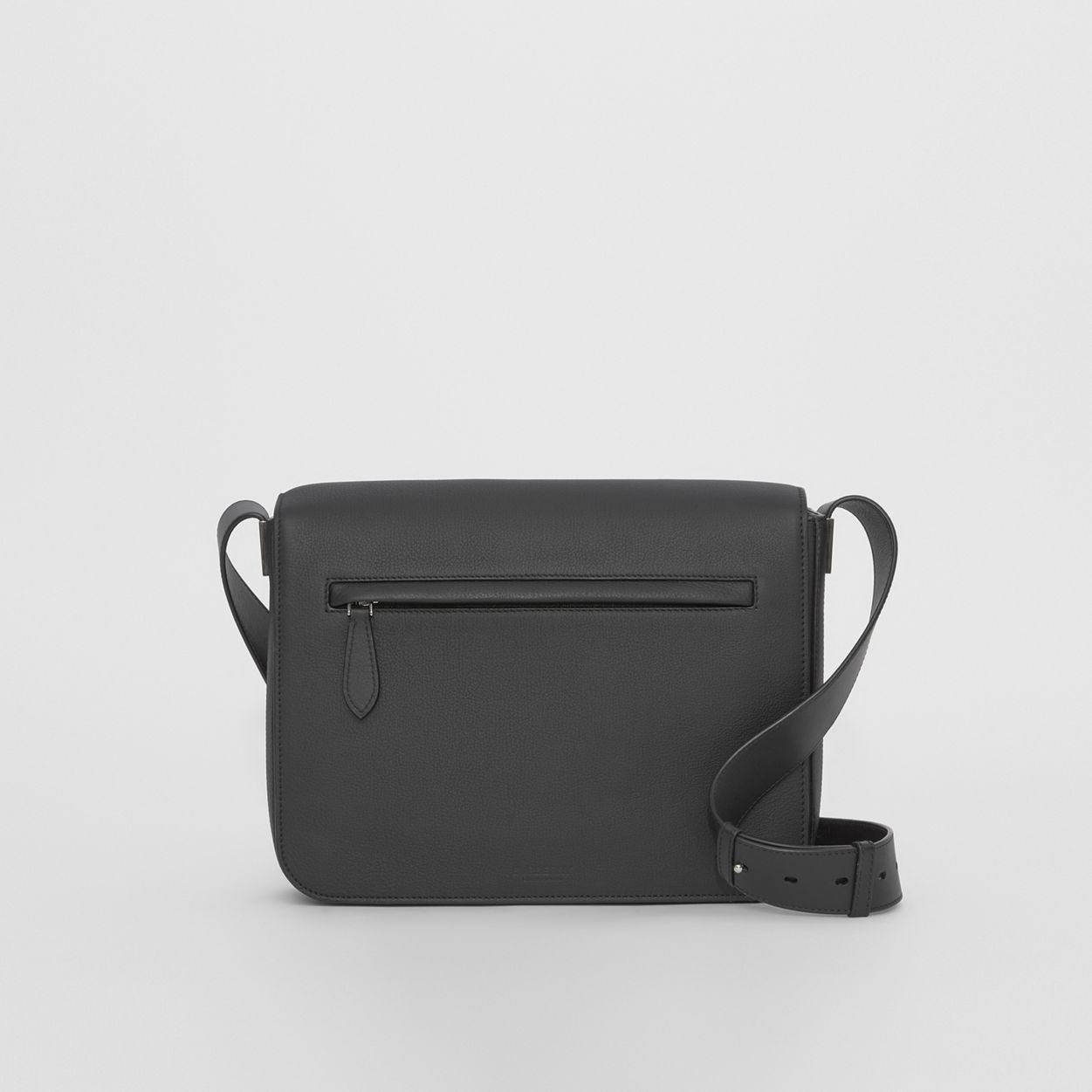 Small Grainy Leather Messenger Bag - 1