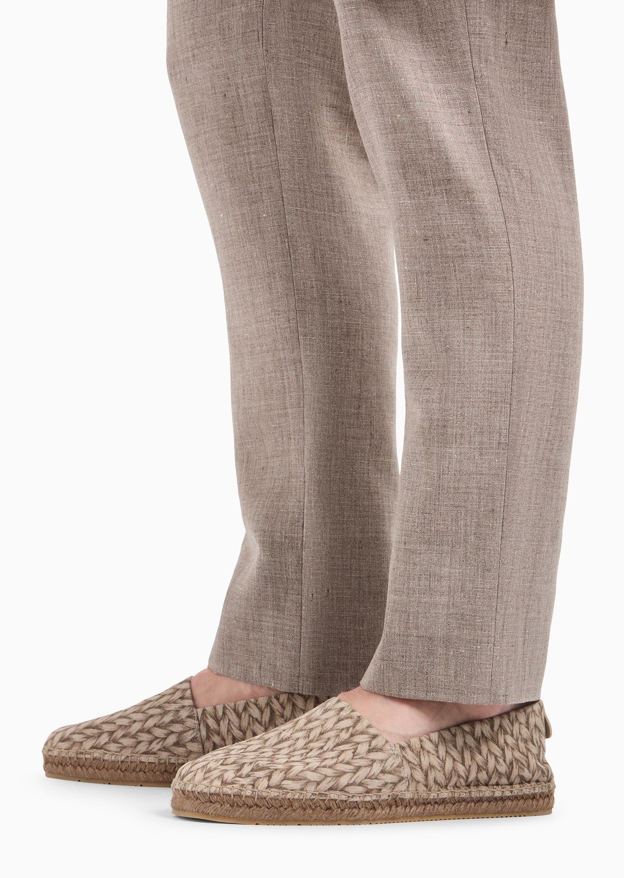 Single-breasted Soho line suit in linen and virgin wool - 6