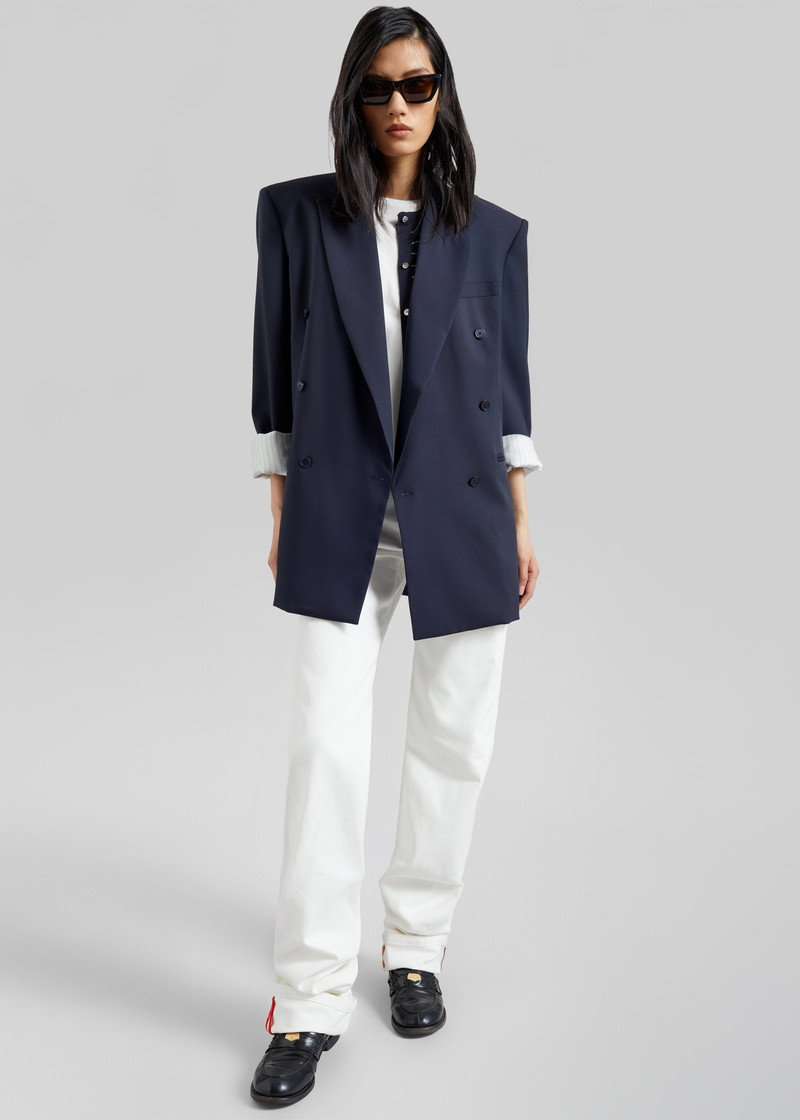Monterey Structured Blazer - Dark Navy 7