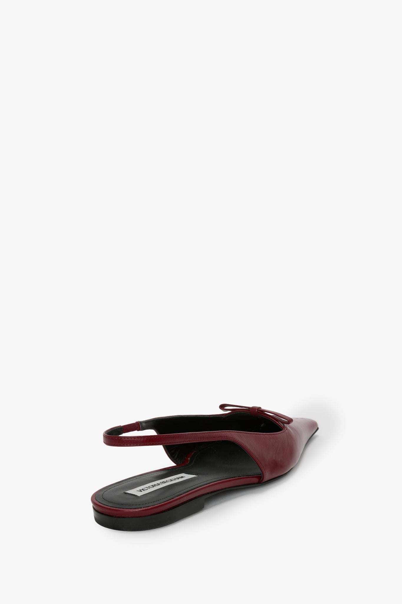 Sloan Slingback In Burgundy Smooth Leather - 3