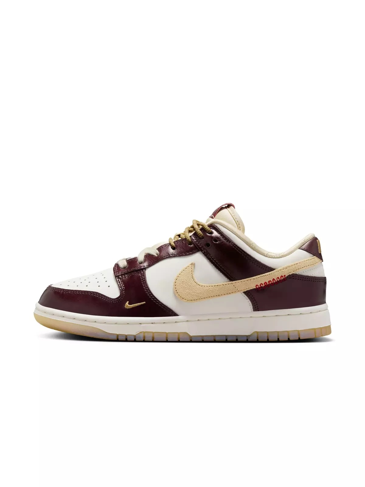 Dunk Low LX "Sail/Team Gold/Burgundy Crush" Women's Shoe - 3